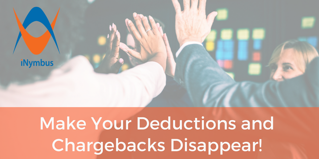 iNymbus Blog Header Make Your Deductions and Chargebacks Disappear 1024 x 512 - July 2018