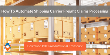 Automate Shipping Carrier Freight Claims: Supplier Community Presentation Now Available!