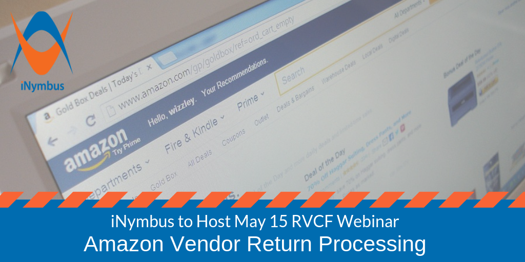 iNymbus Webinar Amazon Vendor Return Processing Header 1024 x 512 - April 2019