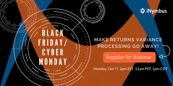 Webinar October 7th: Black Friday/Cyber Monday: Make Returns Variance Processing Go Away!