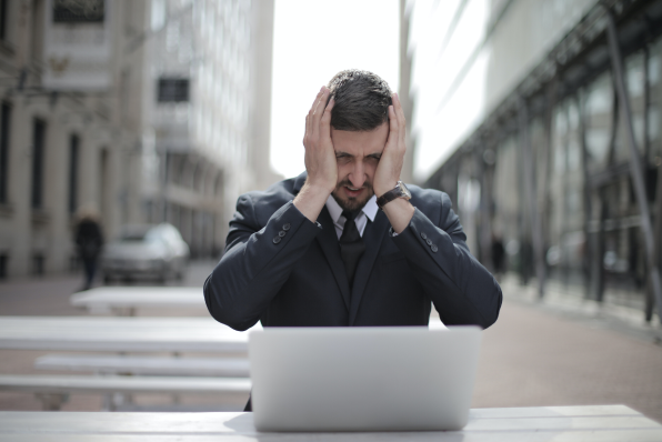 A frustrated man struggling to deal with Amazon Vendor Central